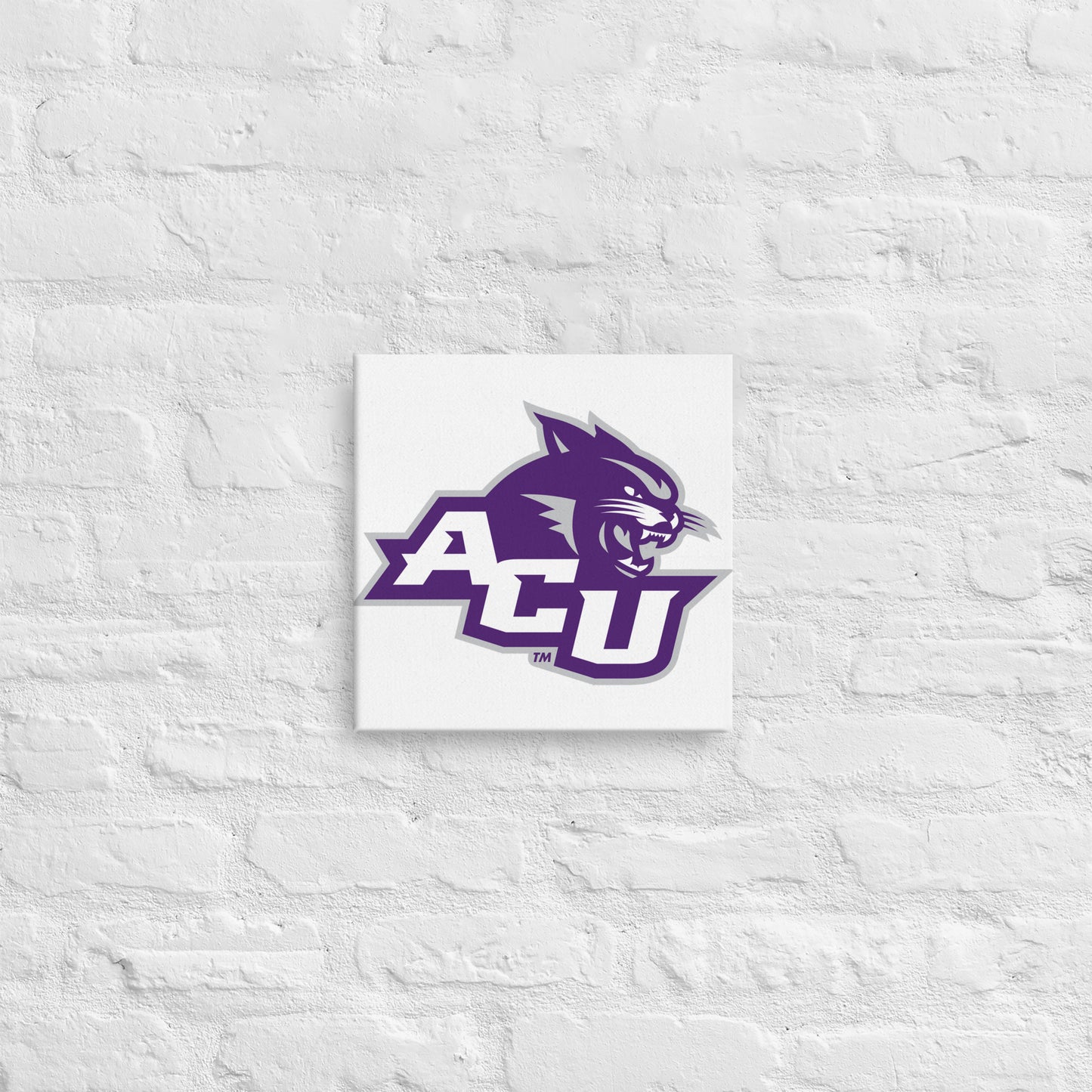 Abilene Christian Wildcats - Modern Wildcats Logo Canvas