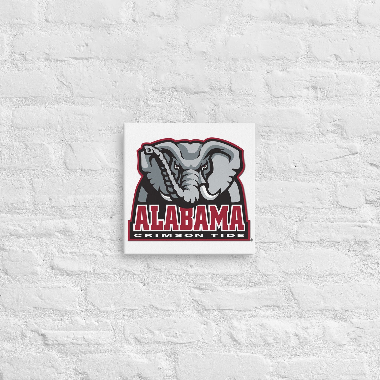 Alabama Crimson Tide - Classic Elephant Logo Canvas