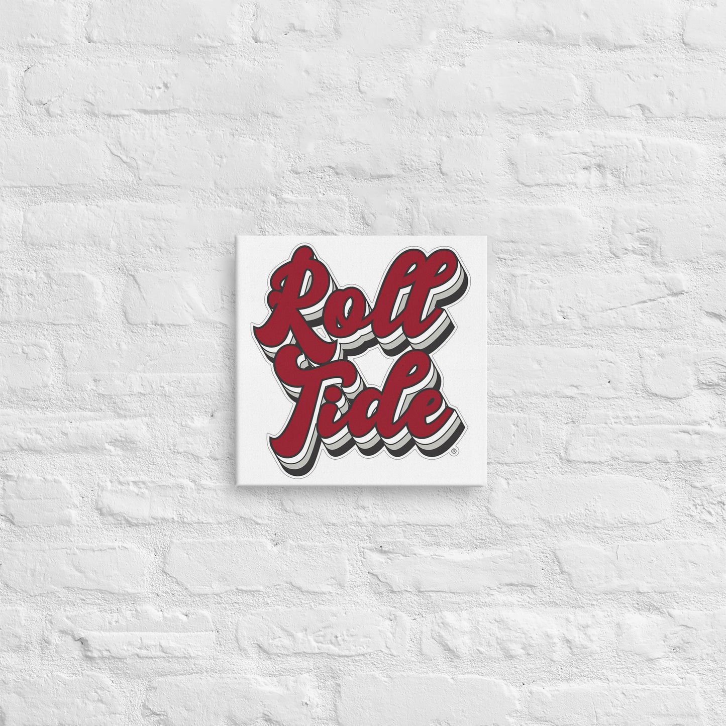 Alabama Crimson Tide - "Roll Tide" Logo Canvas