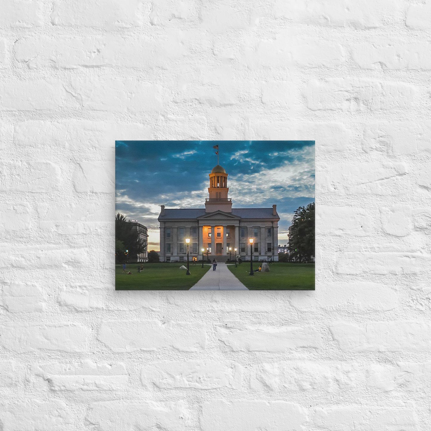 Iowa Hawkeyes - University of Iowa Dusk Campus Canvas