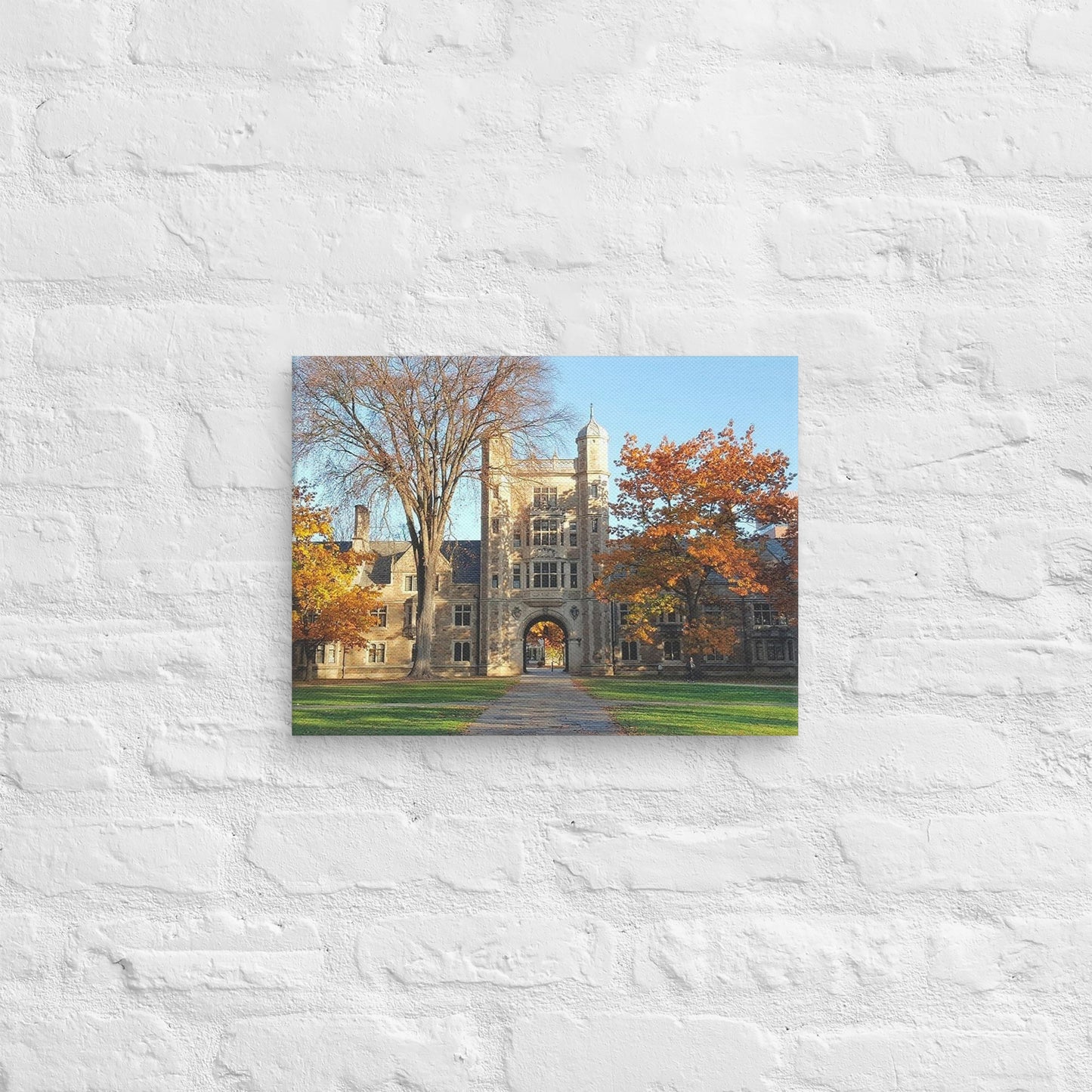 Michigan Wolverines - University of Michigan Daylight Fall Campus Canvas