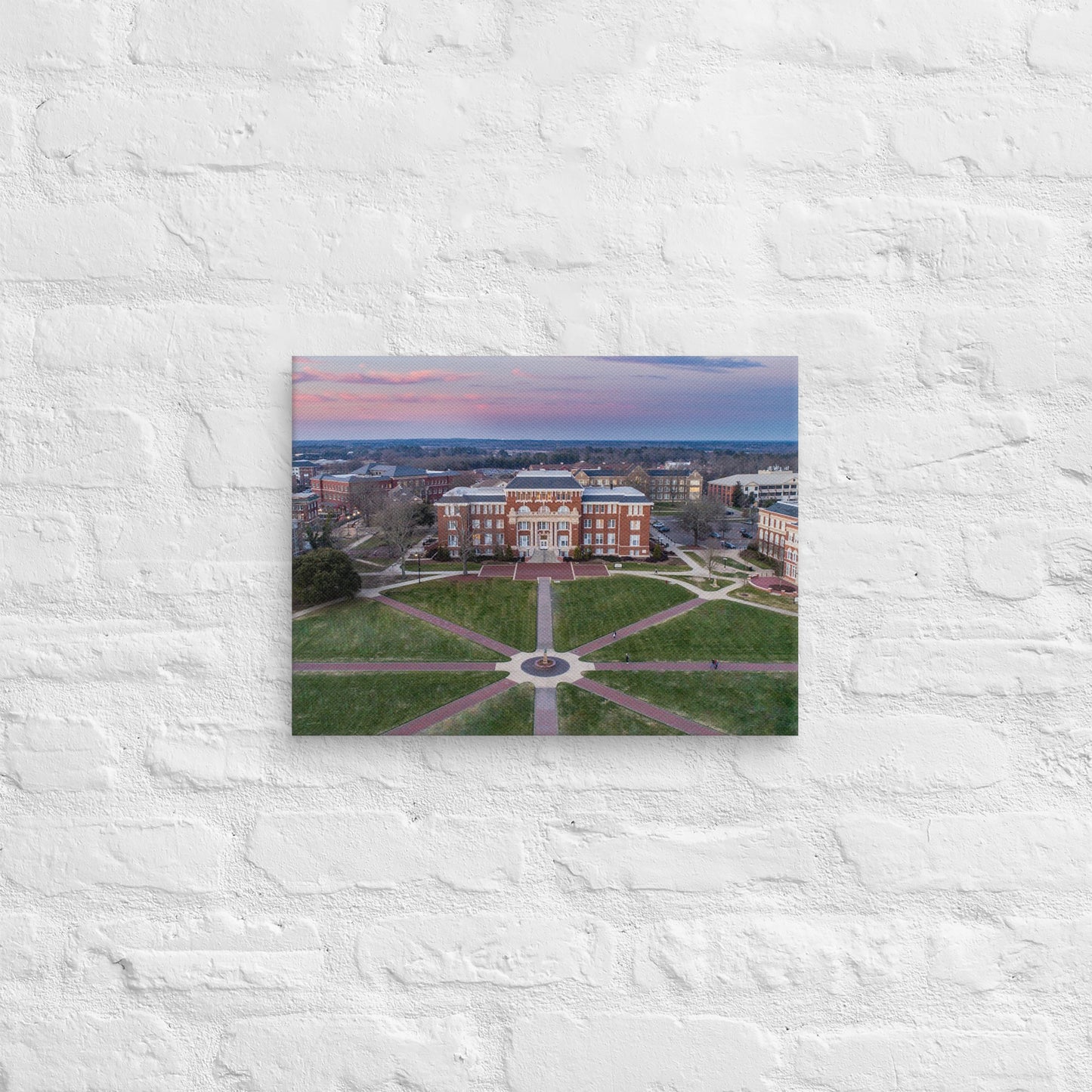 Mississippi State Bulldogs - Mississippi State University Sunset Campus Canvas