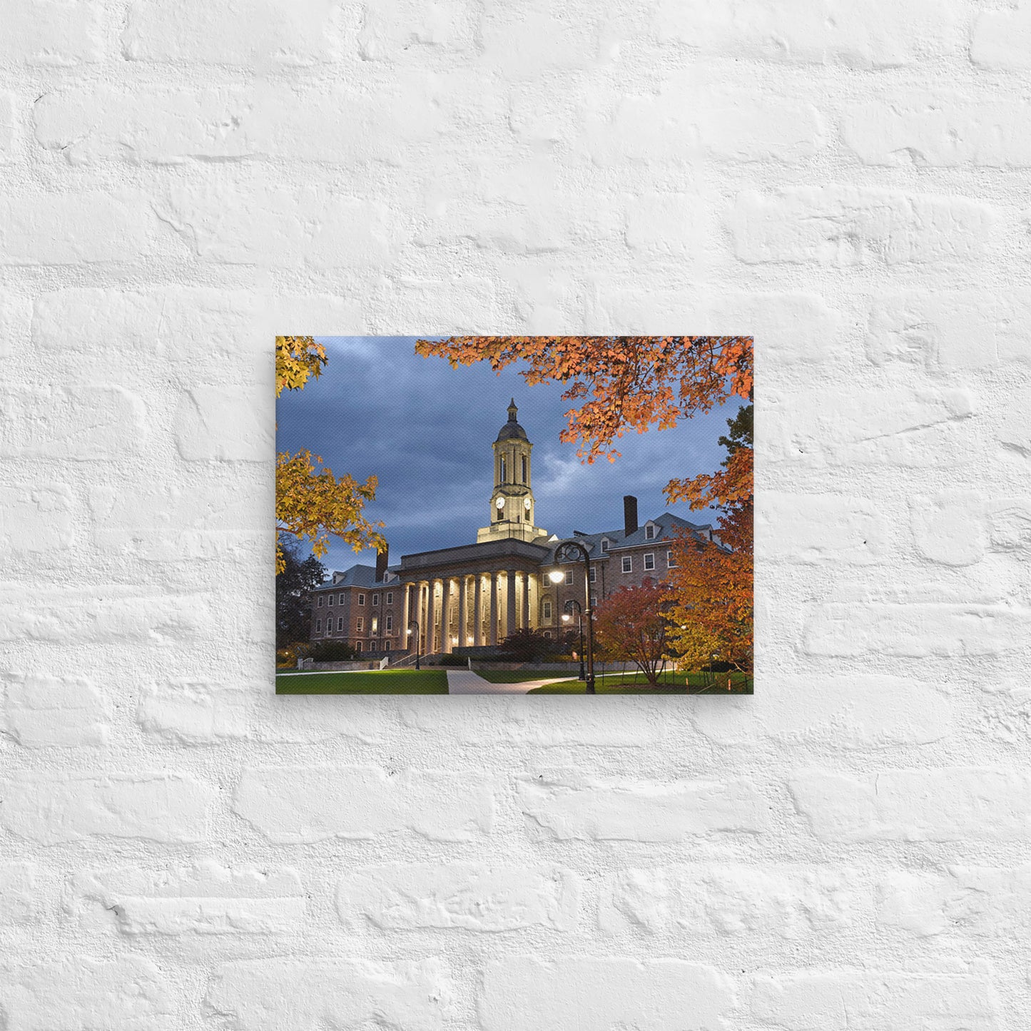 Penn State Nittany Lions - Penn State University Dusk Fall Campus Canvas