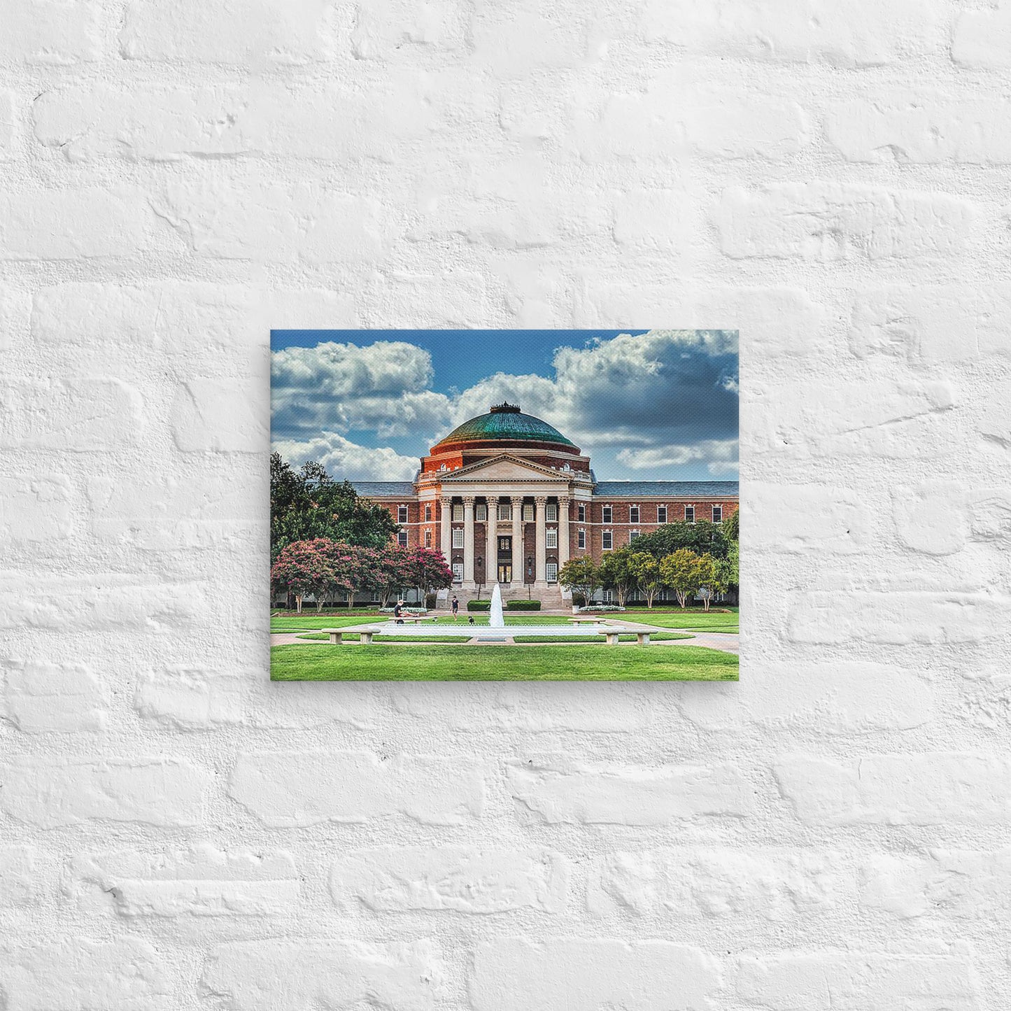 SMU Mustangs - Southern Methodist University Daylight Campus Canvas