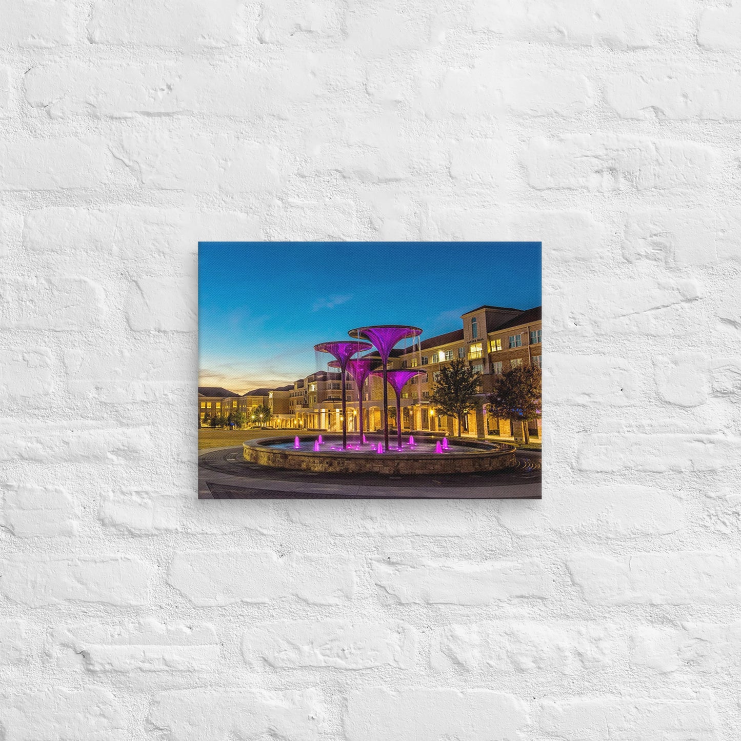 TCU Horned Frogs - Texas Christian University Dusk Campus Canvas