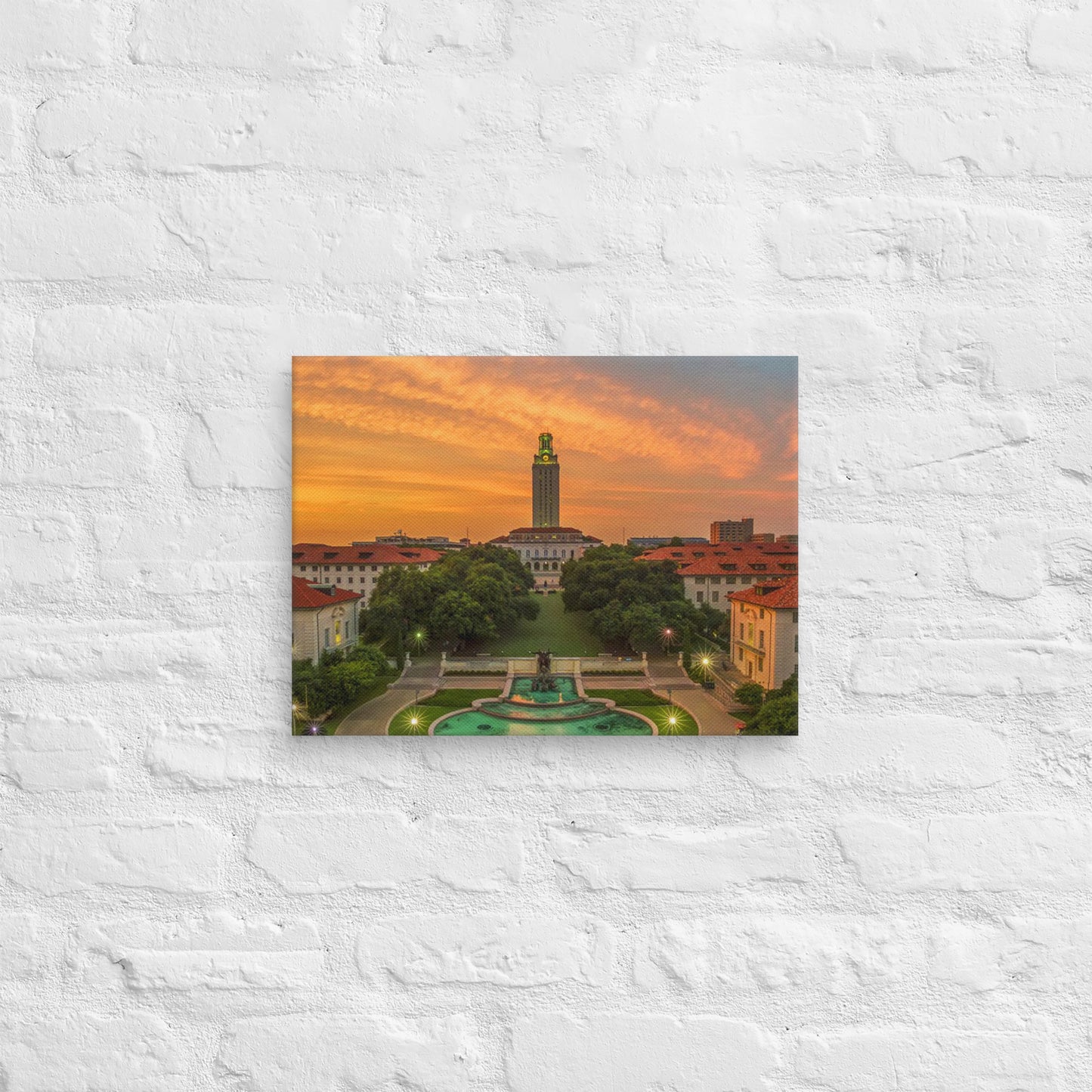 Texas Longhorns - University of Texas Sunset Campus Canvas