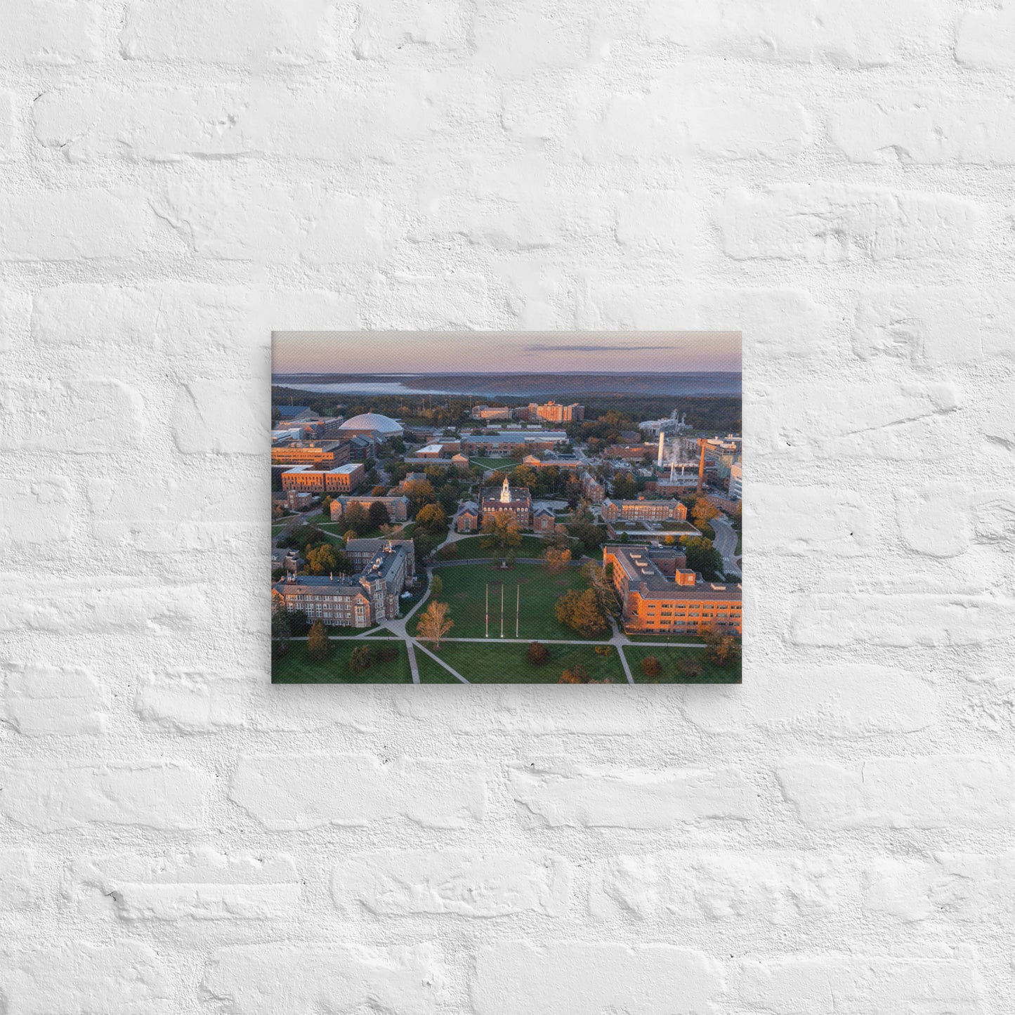 UConn Huskies - University of Connecticut Aerial Campus Canvas