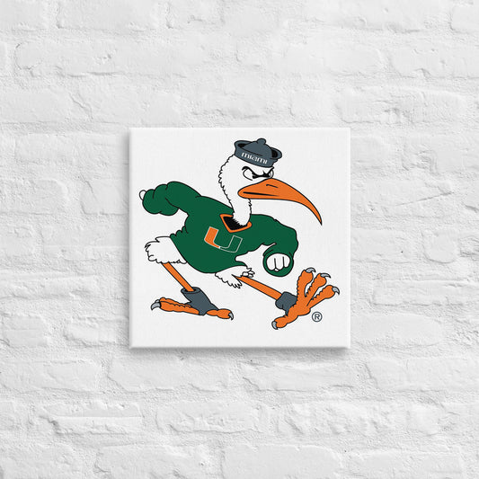 Miami Hurricanes - Sebastian the Ibis Canvas