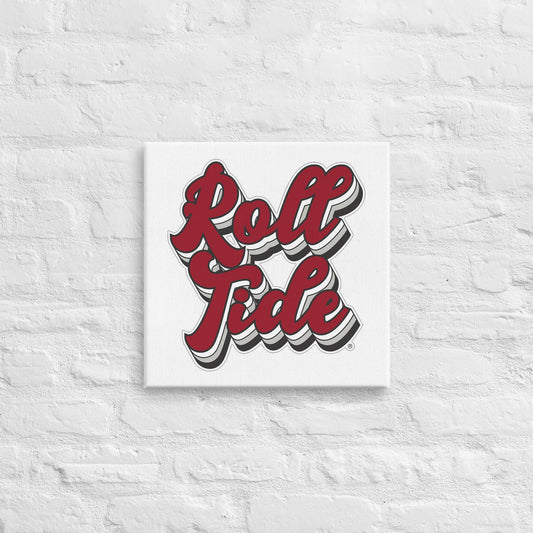 Alabama Crimson Tide - "Roll Tide" Logo Canvas