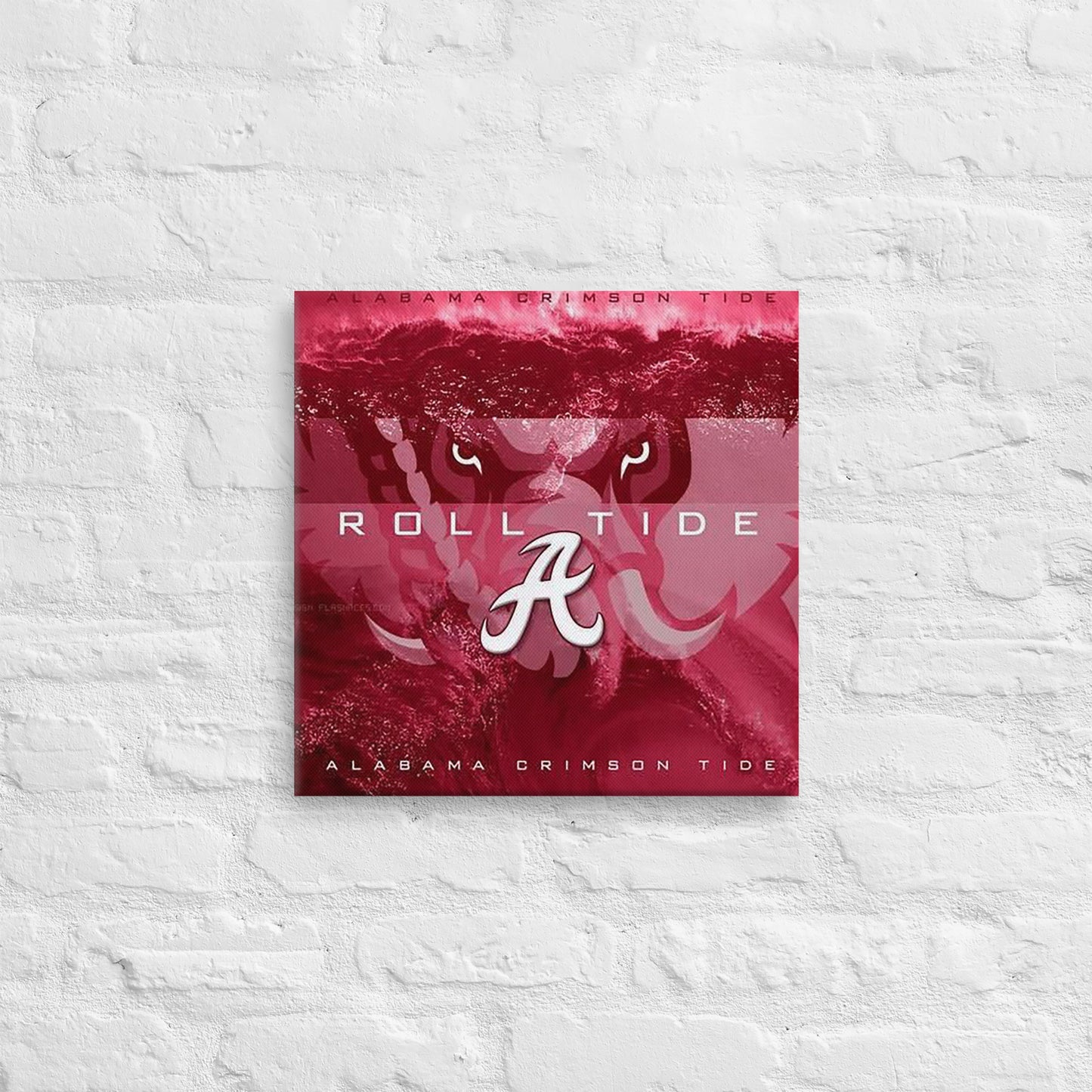 Alabama Crimson Tide - Crimson Tide Red Logo Canvas