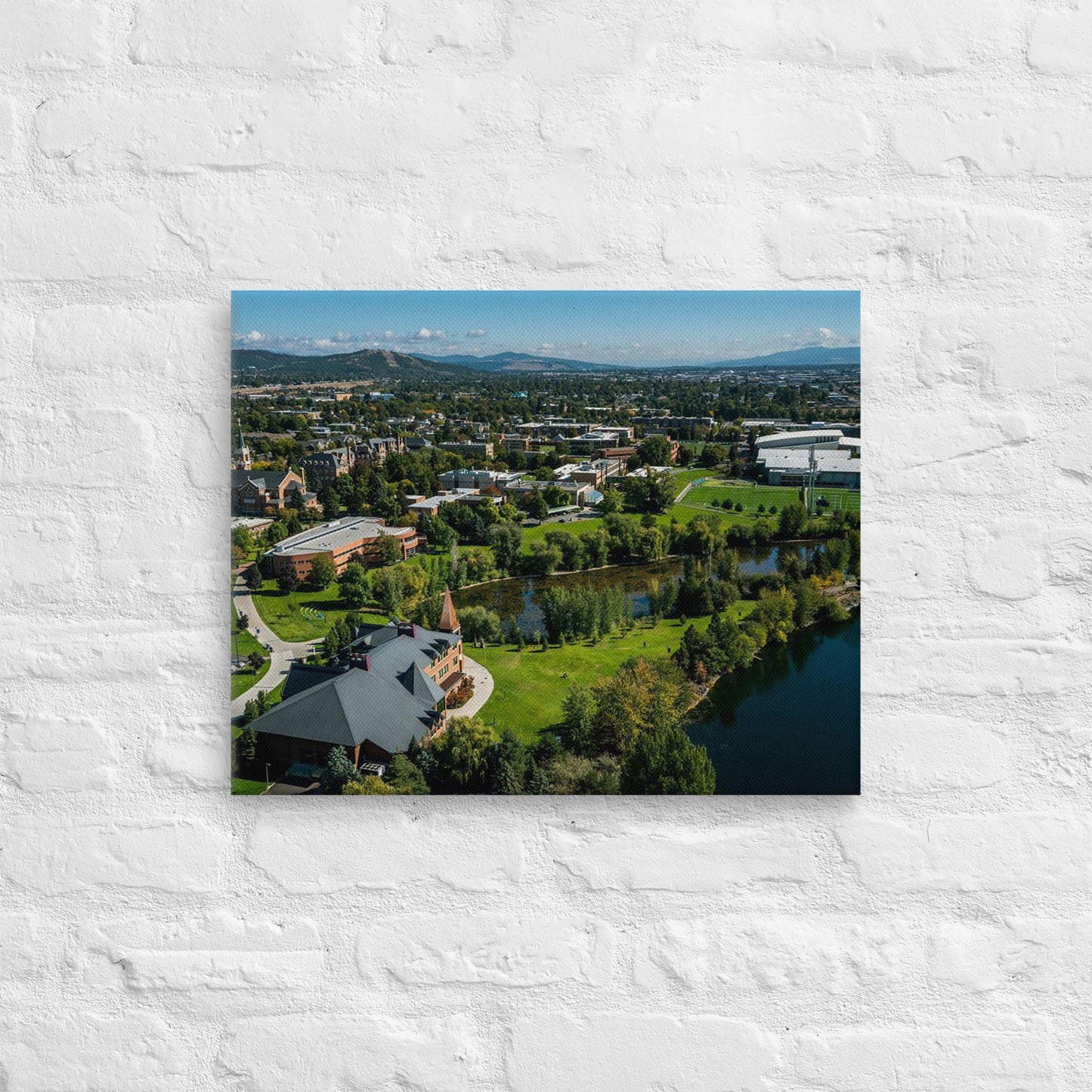 Gonzaga Bulldogs - Gonzaga University Aerial Campus Canvas