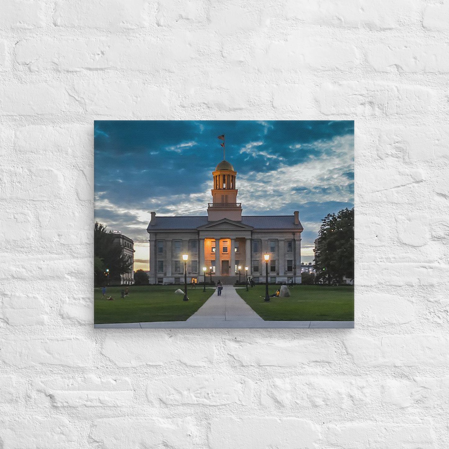 Iowa Hawkeyes - University of Iowa Dusk Campus Canvas