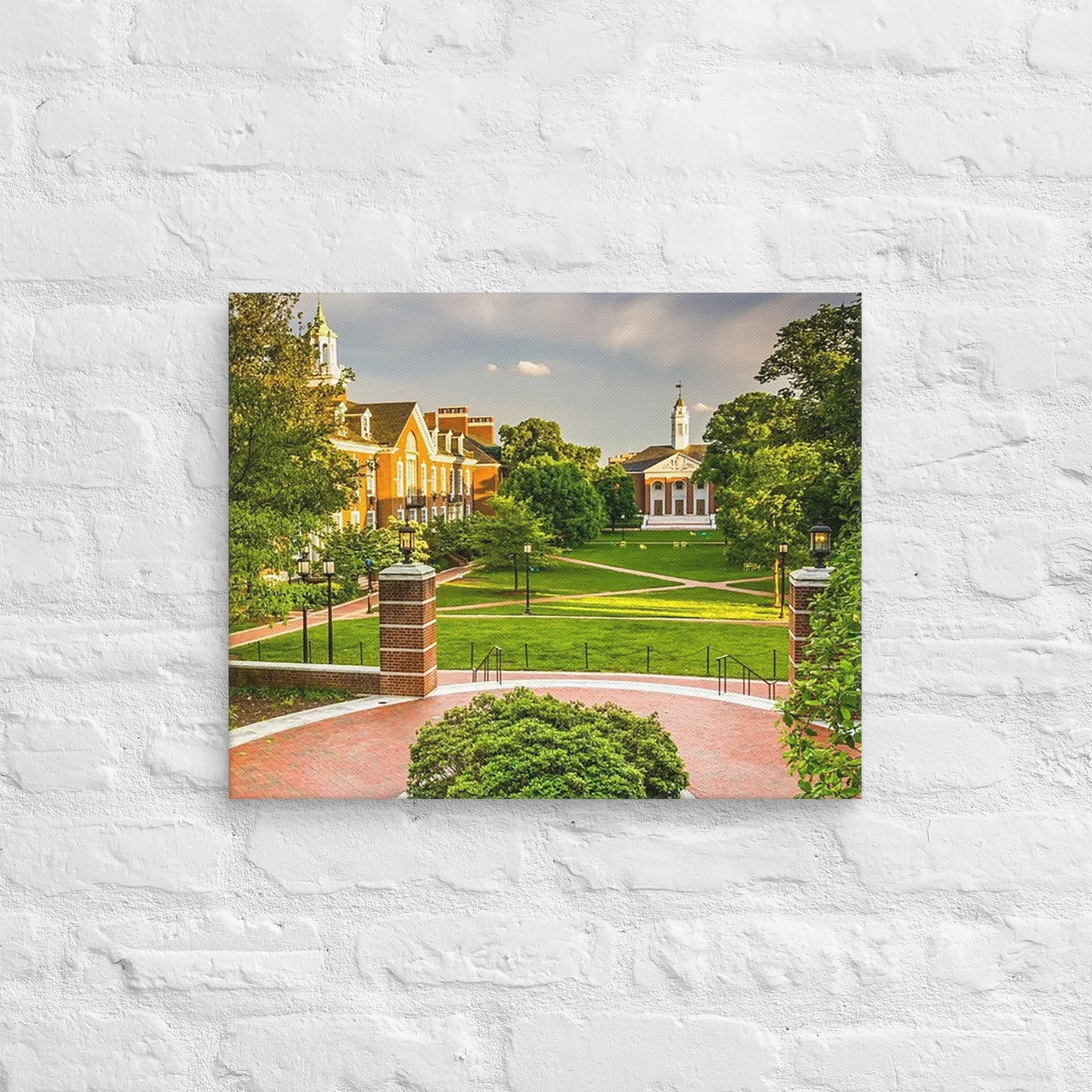 Johns Hopkins Blue Jays - Johns Hopkins University Daylight Campus Canvas