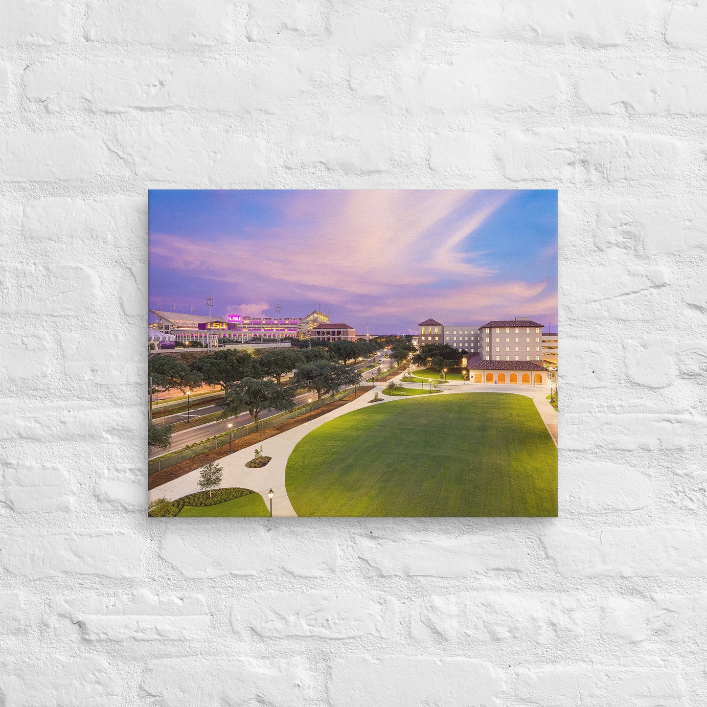 LSU Tigers - Louisiana State University Dusk Campus Canvas