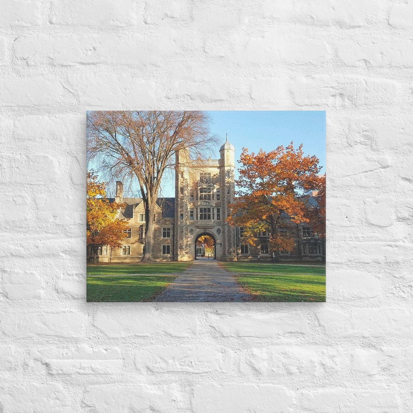 Michigan Wolverines - University of Michigan Daylight Fall Campus Canvas