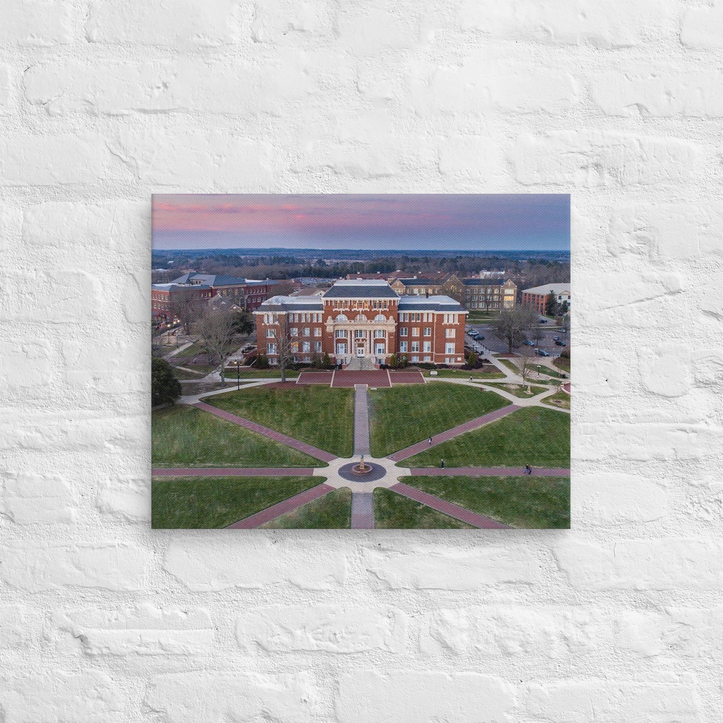 Mississippi State Bulldogs - Mississippi State University Sunset Campus Canvas