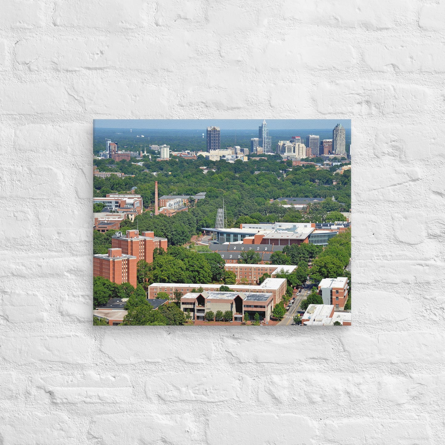 NC State Wolfpack - NC State University Aerial Campus Canvas