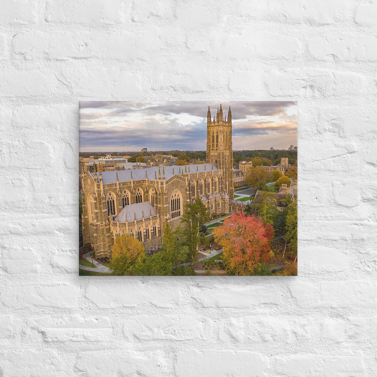 Duke Blue Devils - Duke University Aerial Campus Canvas