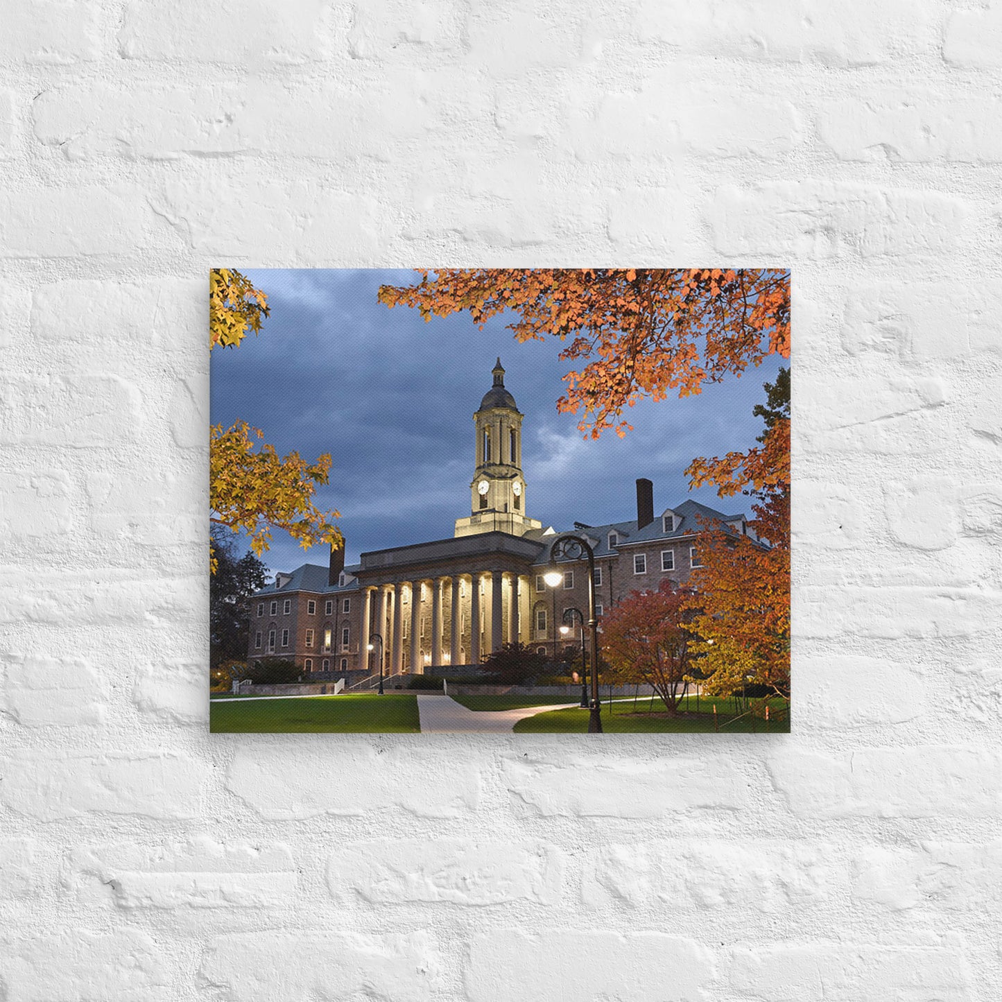 Penn State Nittany Lions - Penn State University Dusk Fall Campus Canvas