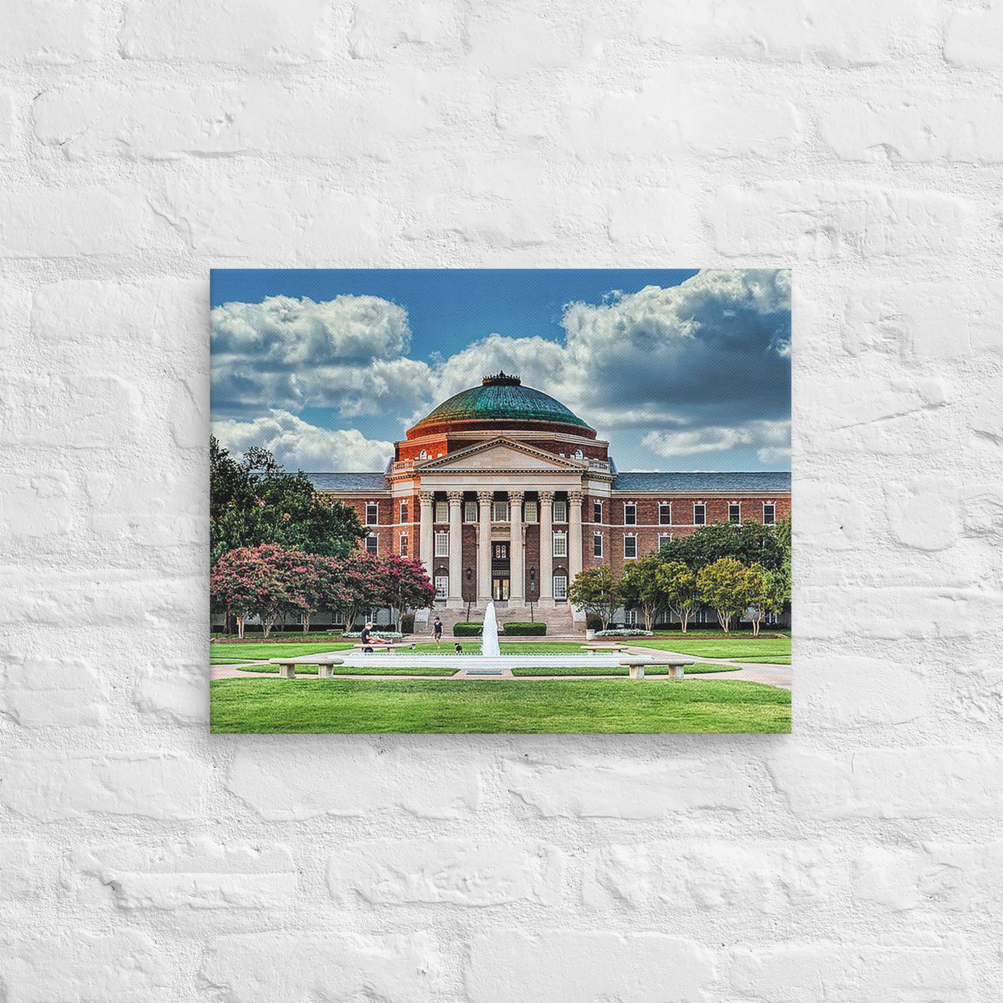 SMU Mustangs - Southern Methodist University Daylight Campus Canvas