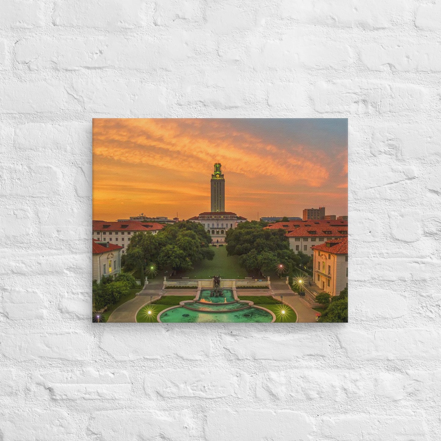 Texas Longhorns - University of Texas Sunset Campus Canvas