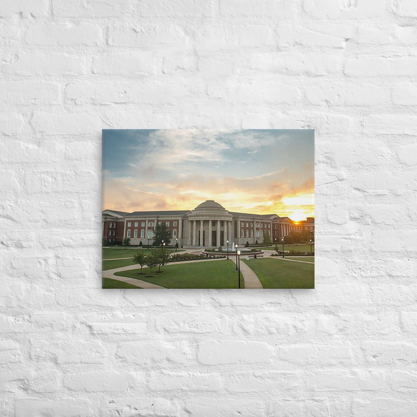 Alabama Crimson Tide - University of Alabama Sunset Campus Canvas