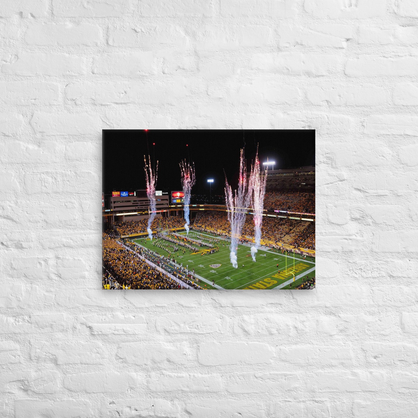 Arizona State Sun Devils - Mountain America Stadium Nighttime Canvas