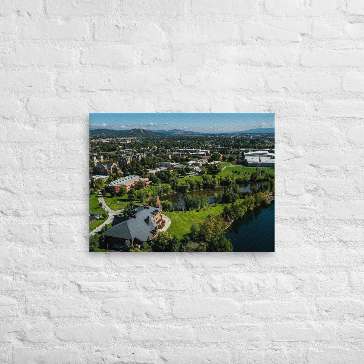 Gonzaga Bulldogs - Gonzaga University Aerial Campus Canvas