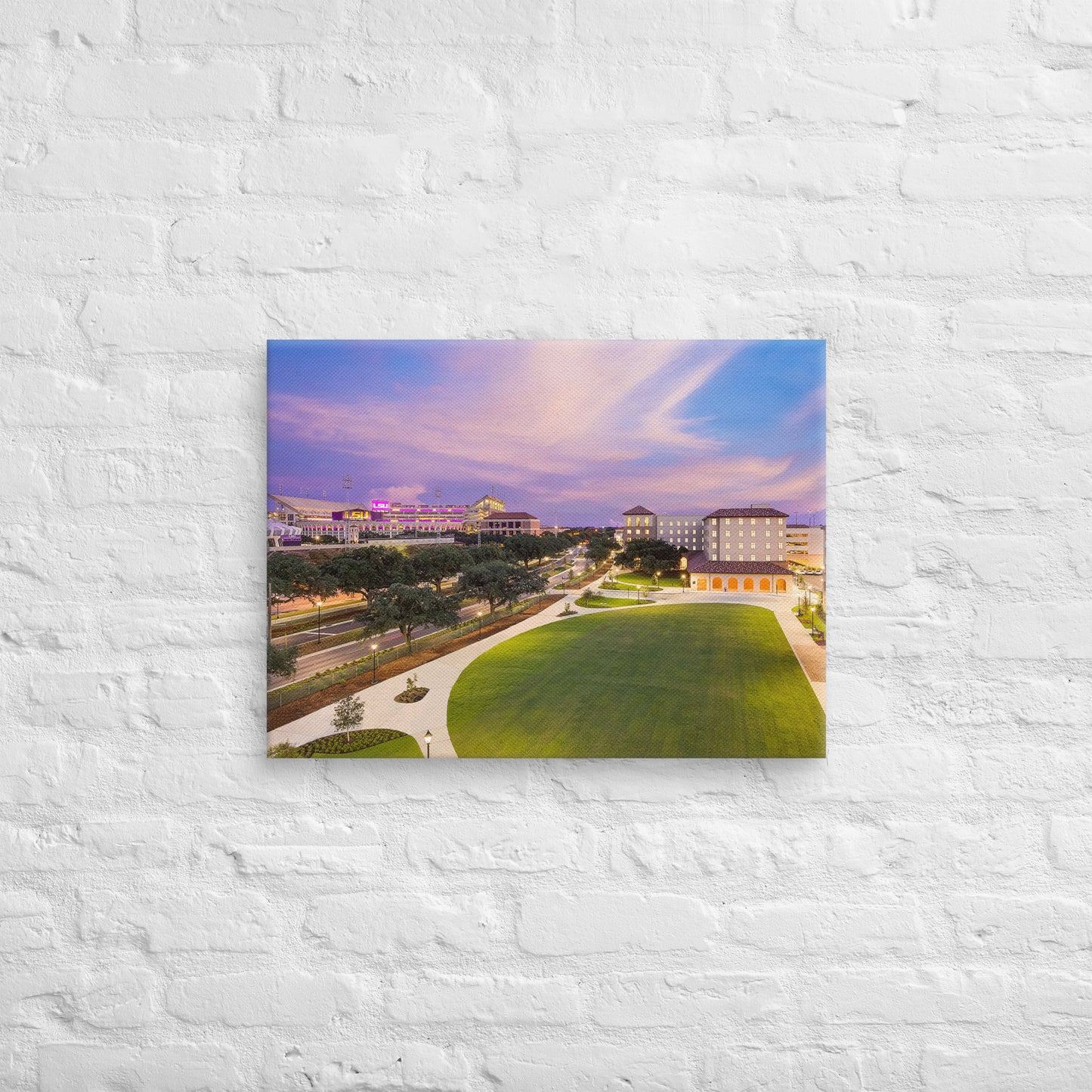 LSU Tigers - Louisiana State University Dusk Campus Canvas