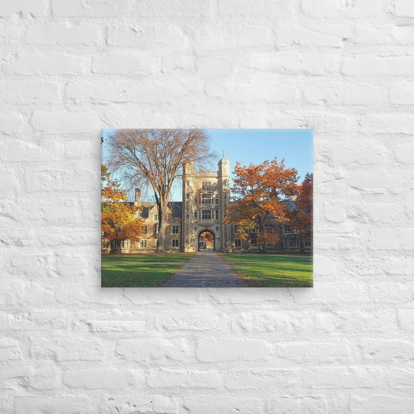 Michigan Wolverines - University of Michigan Daylight Fall Campus Canvas