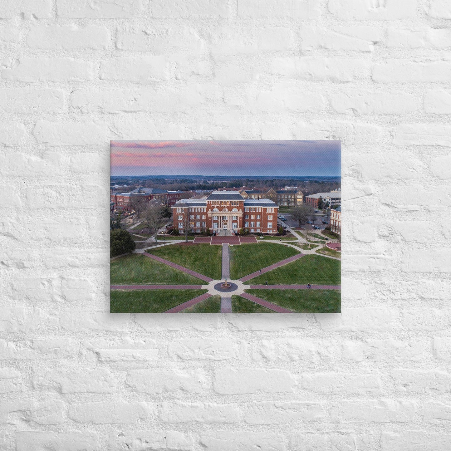 Mississippi State Bulldogs - Mississippi State University Sunset Campus Canvas