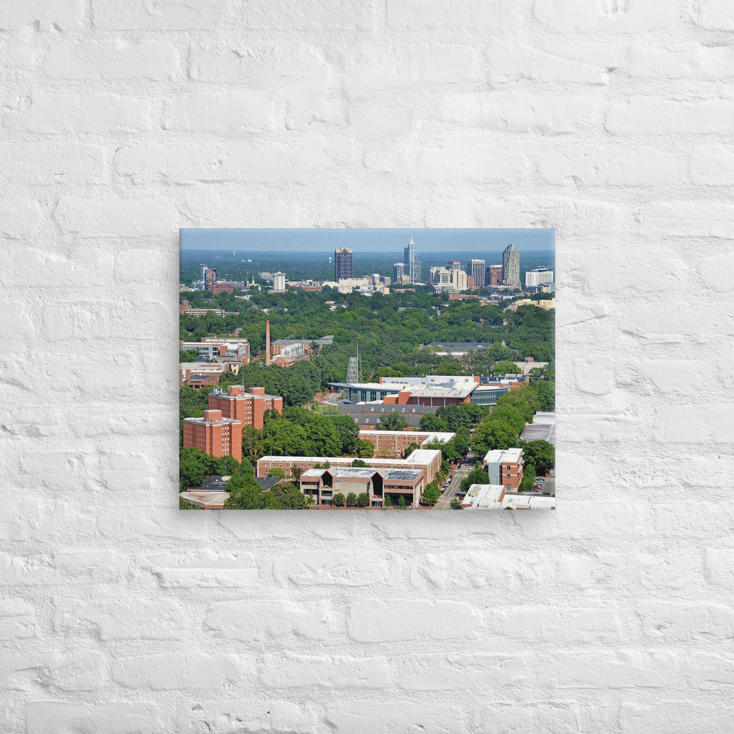 NC State Wolfpack - NC State University Aerial Campus Canvas