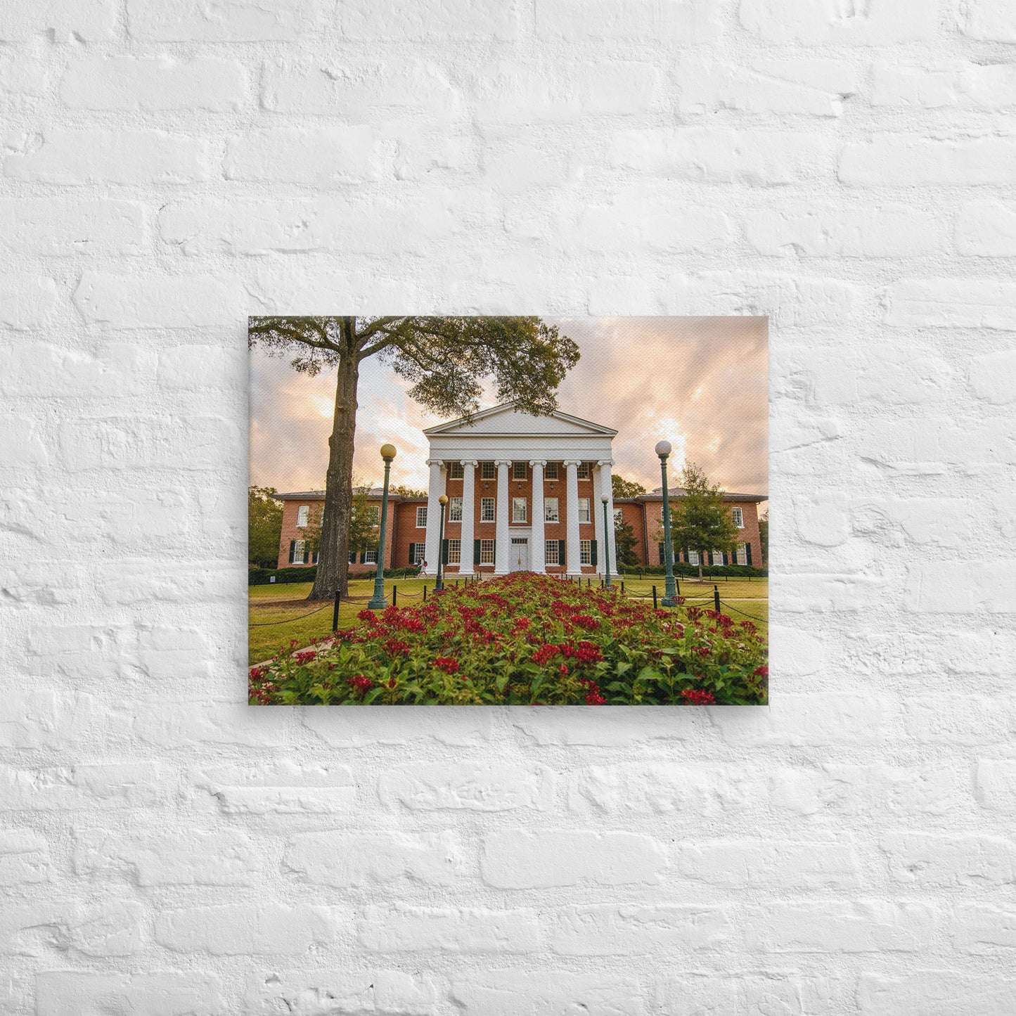 Ole Miss Rebels - University of Mississippi Sunset Campus Canvas