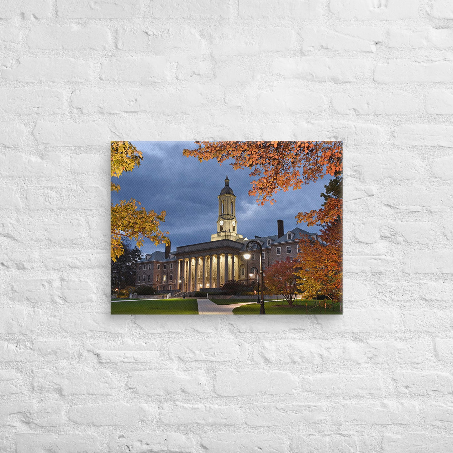 Penn State Nittany Lions - Penn State University Dusk Fall Campus Canvas