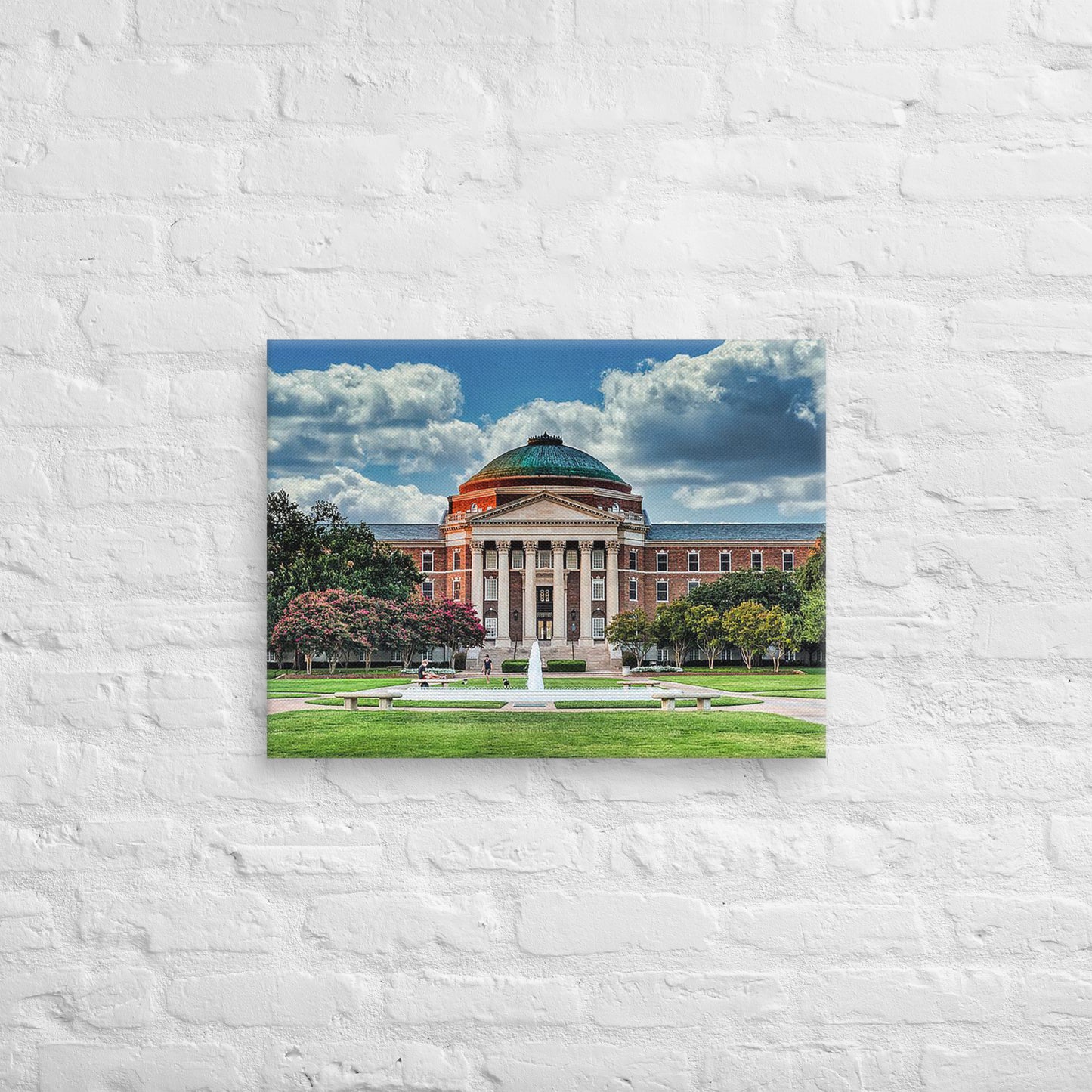 SMU Mustangs - Southern Methodist University Daylight Campus Canvas