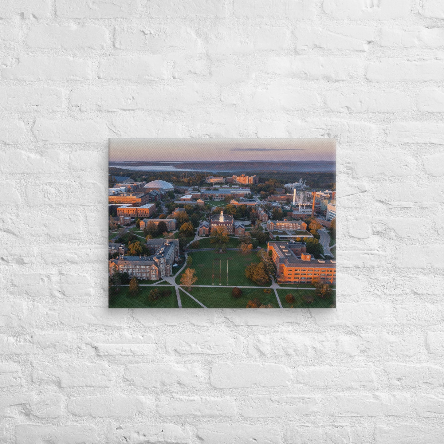 UConn Huskies - University of Connecticut Aerial Campus Canvas