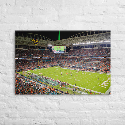 Miami Hurricanes - Hardrock Stadium Canvas