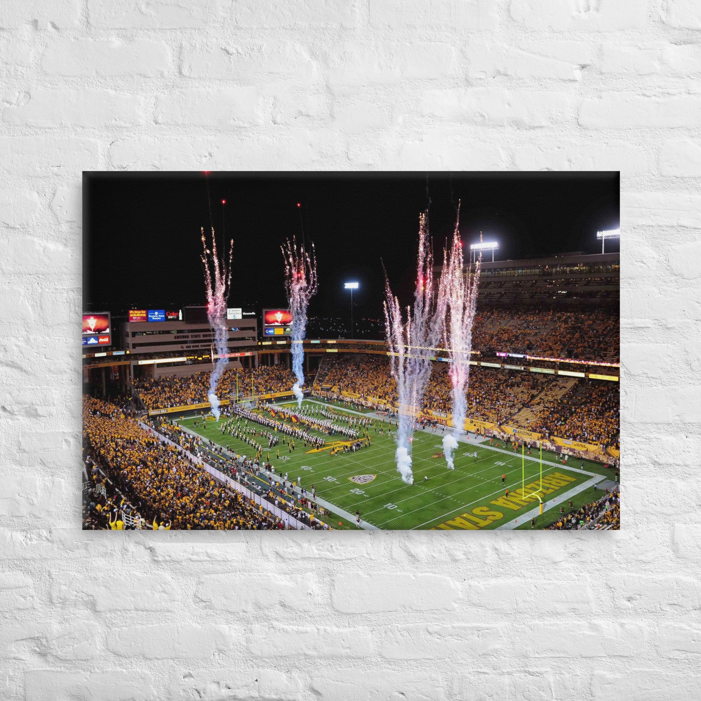 Arizona State Sun Devils - Mountain America Stadium Nighttime Canvas