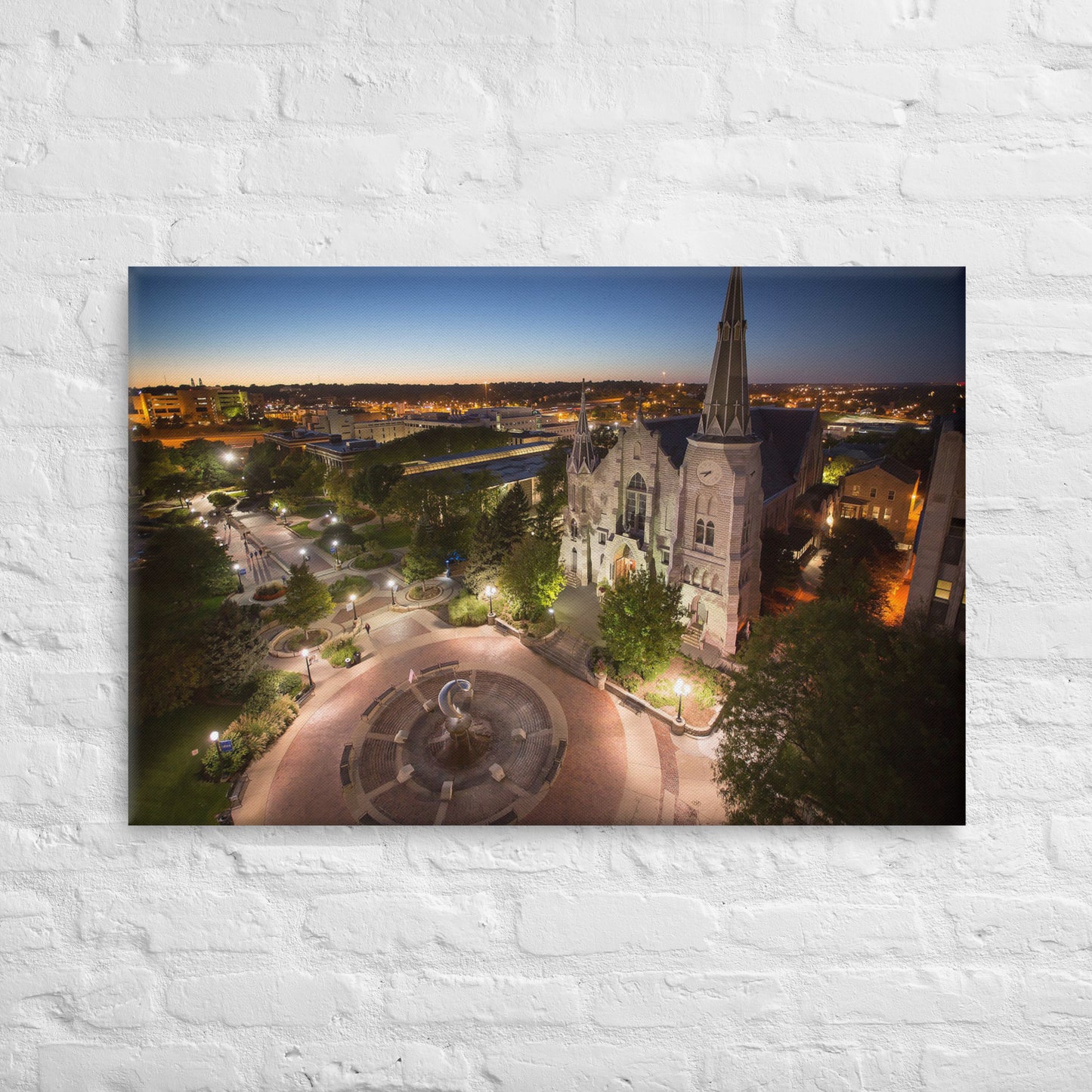 Creighton Bluejays - Creighton University Twilight Campus Canvas