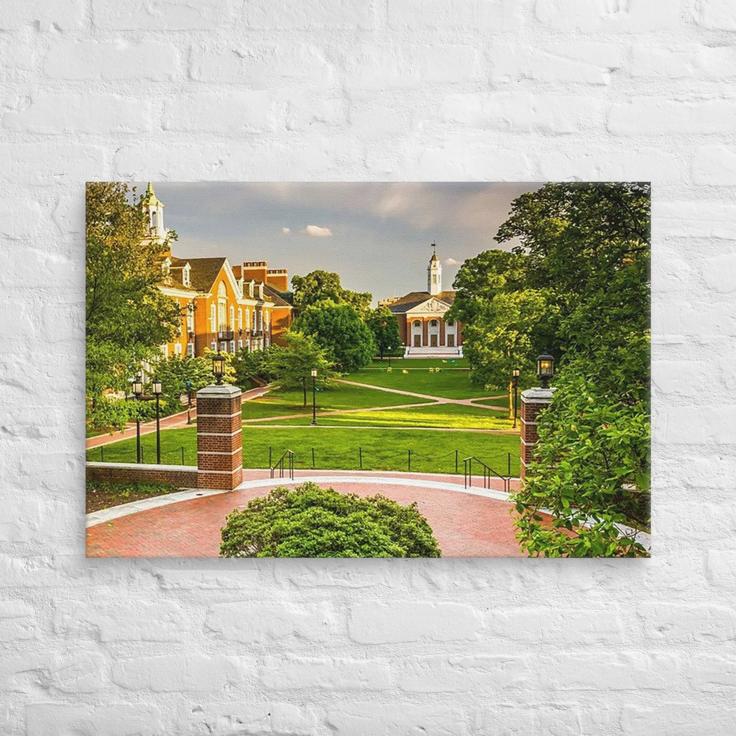 Johns Hopkins Blue Jays - Johns Hopkins University Daylight Campus Canvas