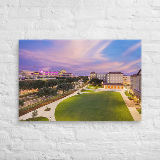 LSU Tigers - Louisiana State University Dusk Campus Canvas