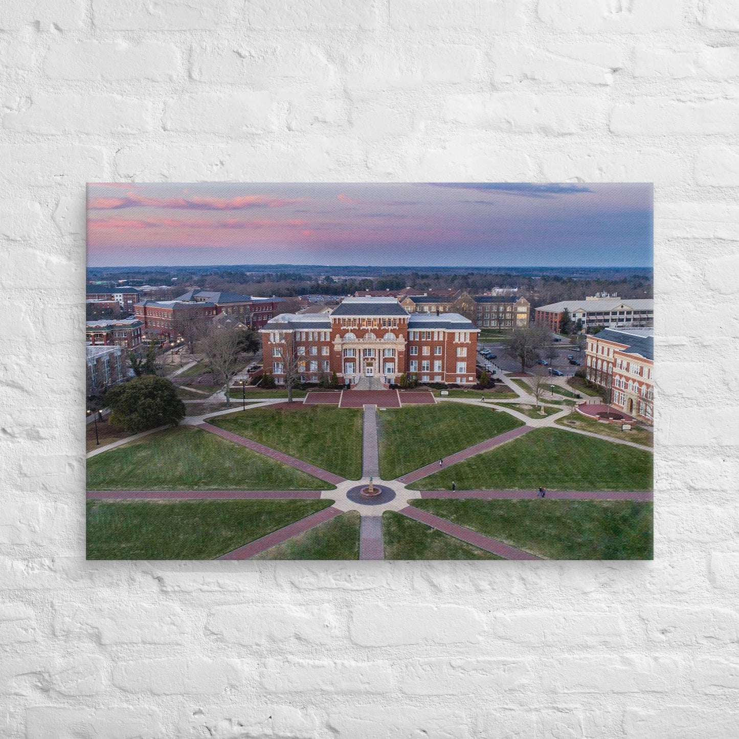 Mississippi State Bulldogs - Mississippi State University Sunset Campus Canvas