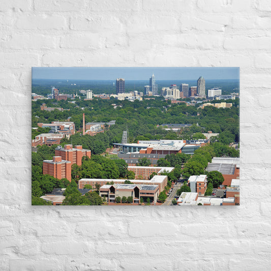 NC State Wolfpack - NC State University Aerial Campus Canvas