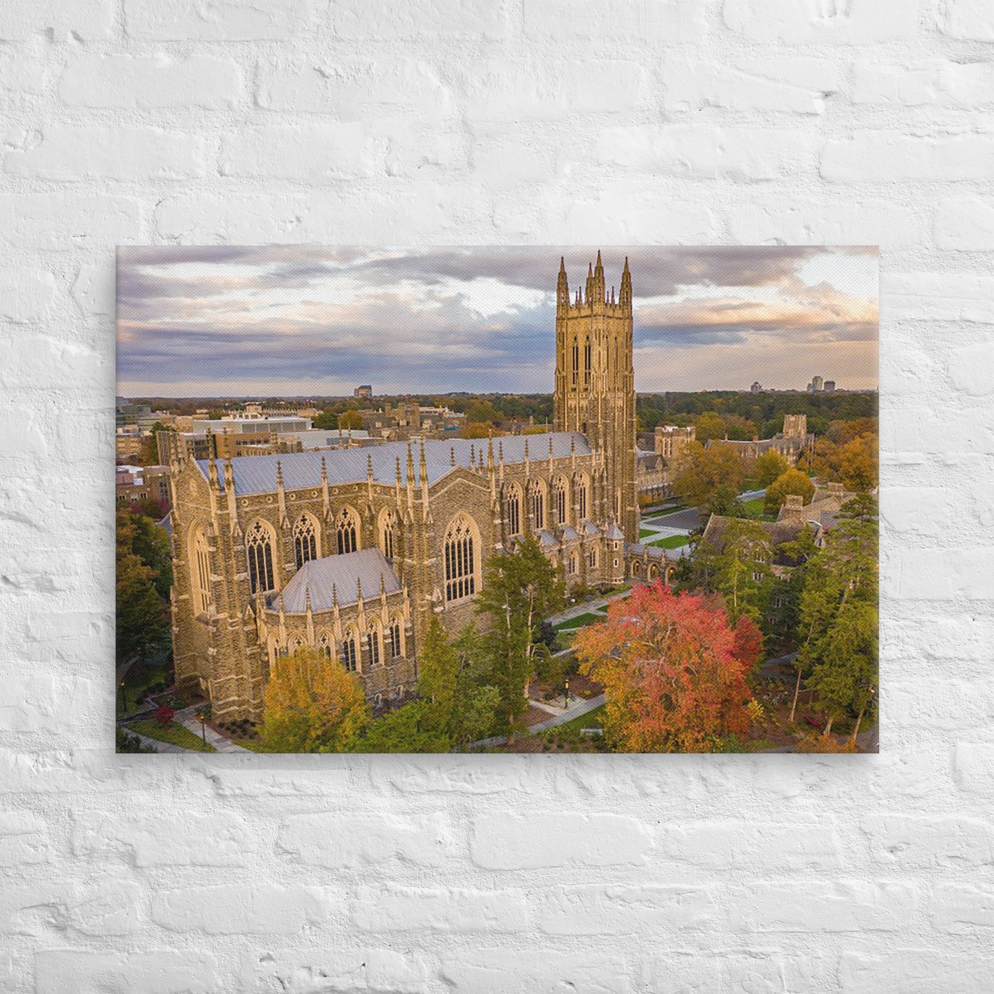 Duke Blue Devils - Duke University Aerial Campus Canvas