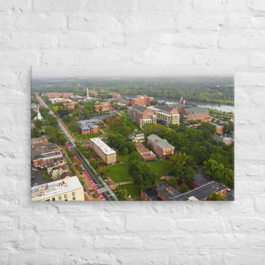 Rutgers Scarlet Knights - Rutgers University Aerial Campus Canvas