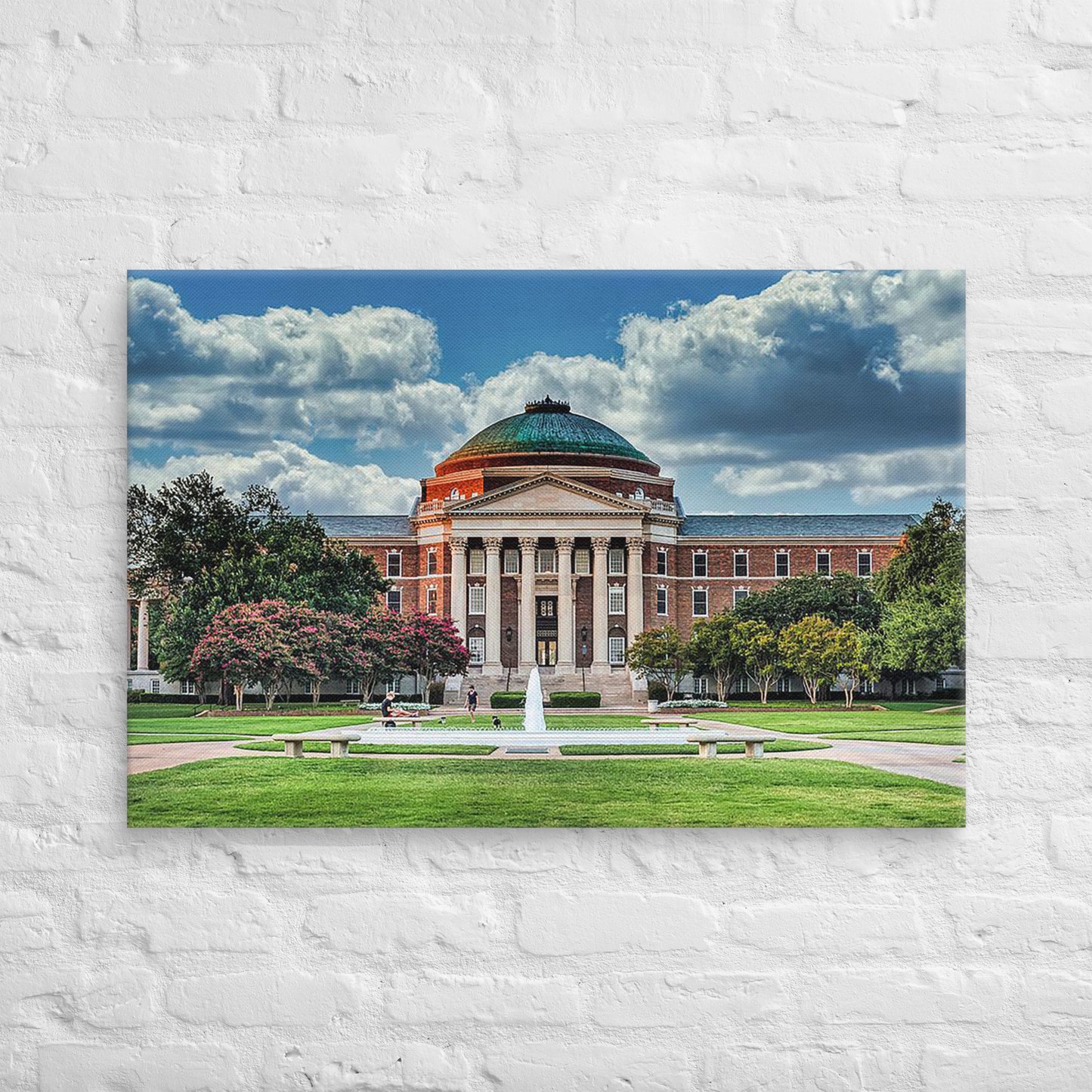 SMU Mustangs - Southern Methodist University Daylight Campus Canvas