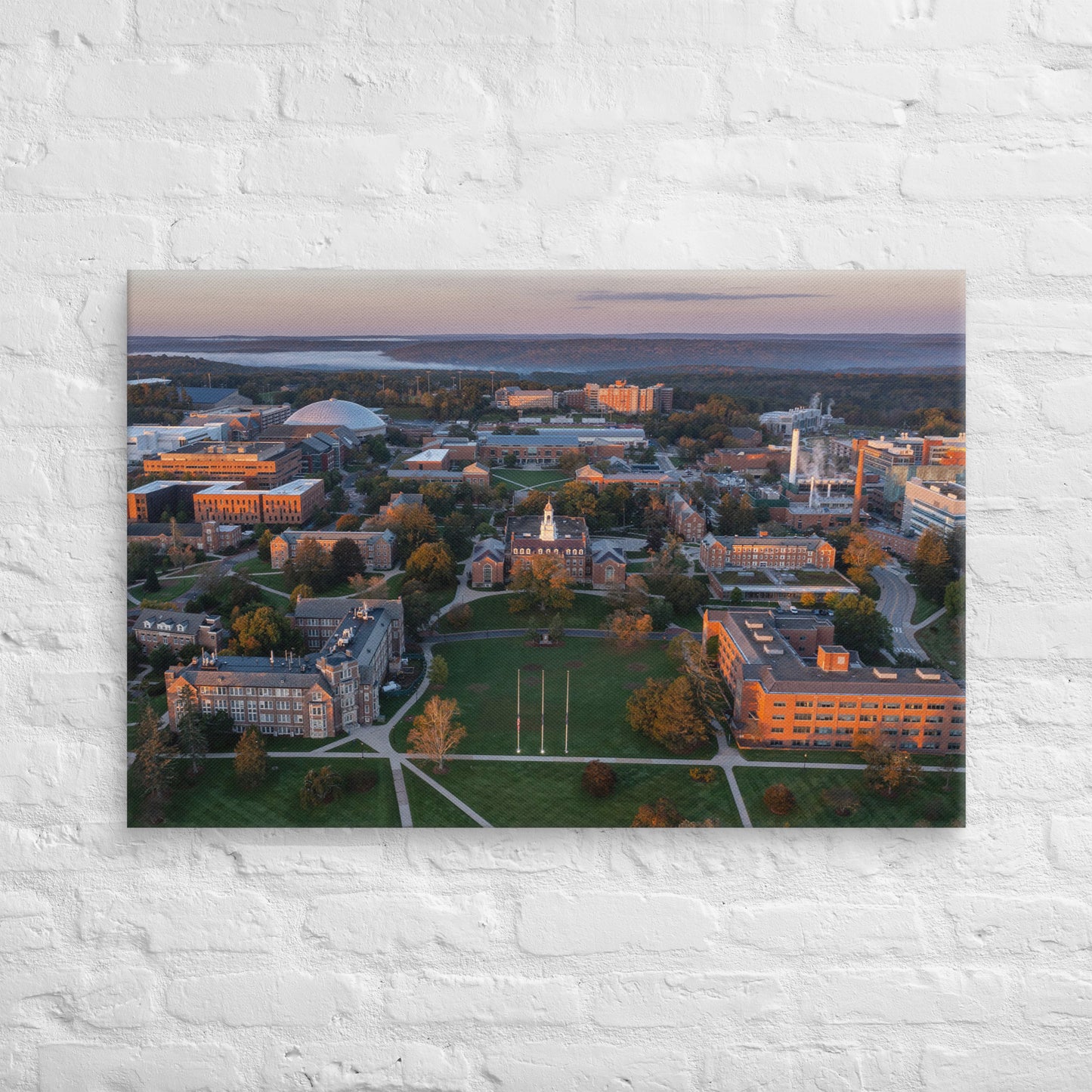 UConn Huskies - University of Connecticut Aerial Campus Canvas